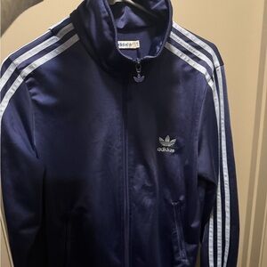 Adidas Purple Hoodie with Light Stripes